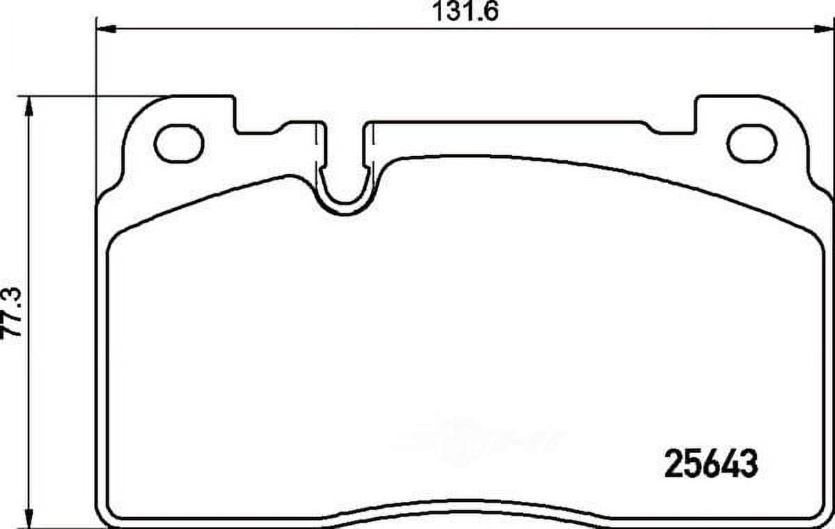 HELLA 355021331 OE Formulated Low-Metallic Disc Brake Pad Set