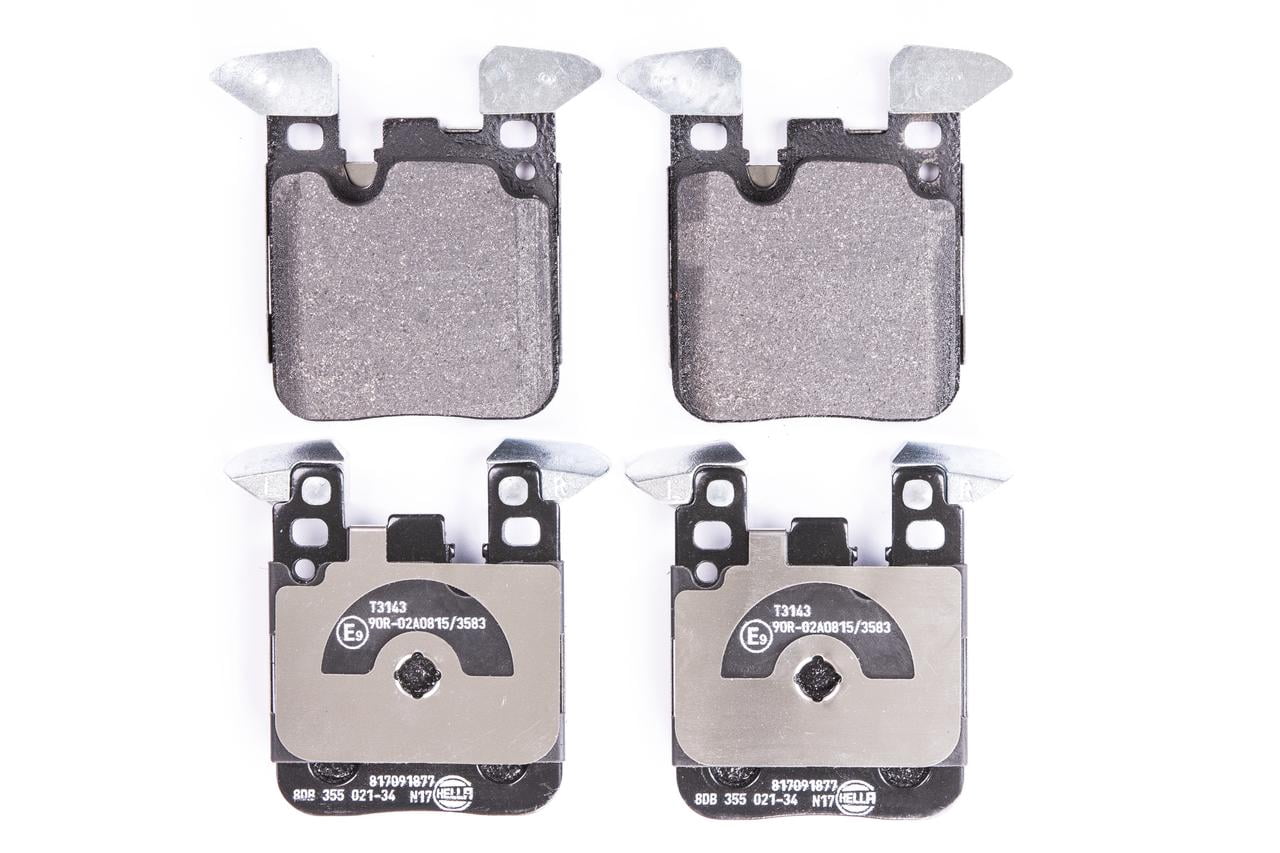 Hella 355021341 OEM - OE Formulated Friction Material Fits select: 2012-2013 BMW 328 I SULEV, 2014-2015 BMW 328 I