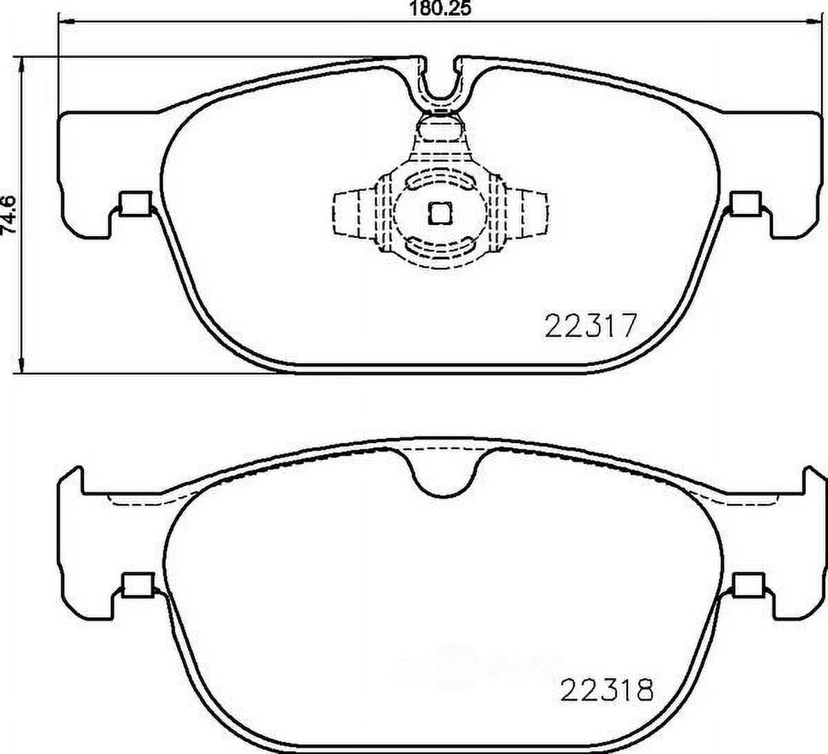 HELLA 355024801 OE Formulated Low-Metallic Disc Brake Pad Set
