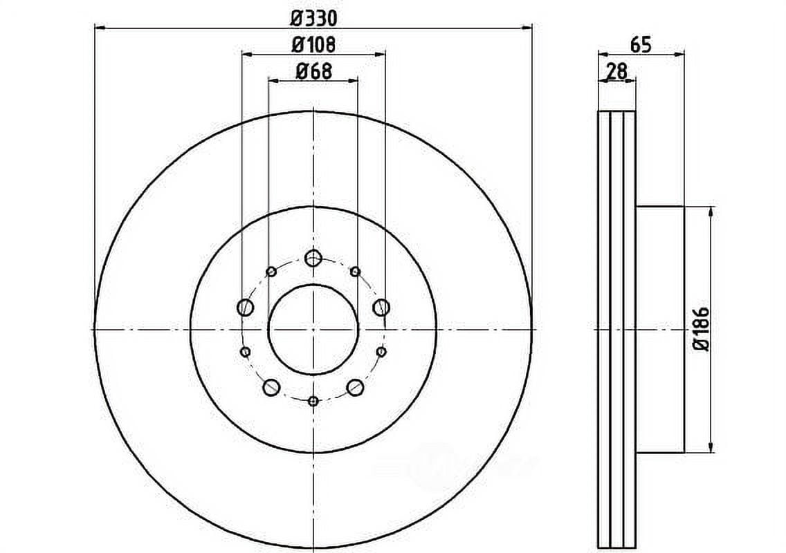 Hella 355115601 Hella Pagid - High Carbon and Fully Coated