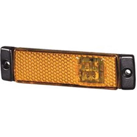 Hella 8645011 LED Side Marker Lamp Rectangle Amber Lens
