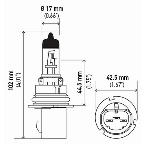Hella 9007100/80WTB Headlight Bulb