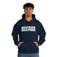 thumbnail image 1 of Hella Black Hella Proud Unisex Hoodie, S-5XL Black Power Black Pride, 1 of 5