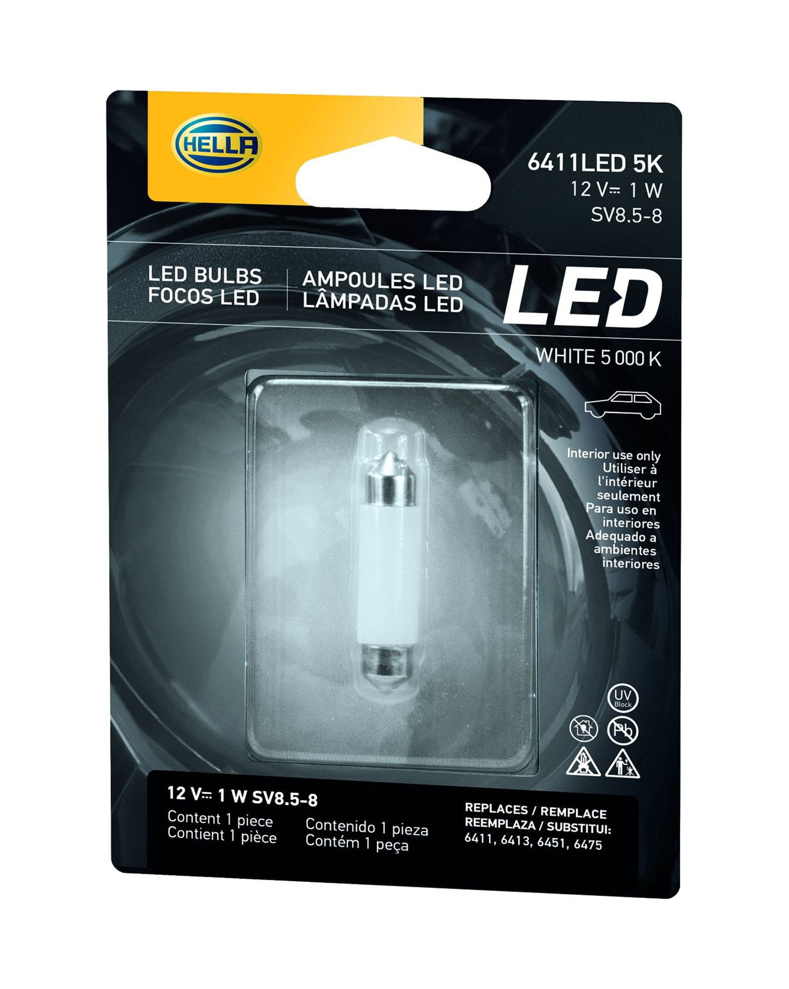 Hella Bulbs 6411LED 5K Performance LED Bulb