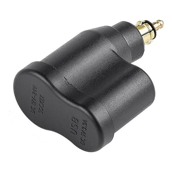 Hella Din Plug 3.3 A Power Adapter, Double U Socket
