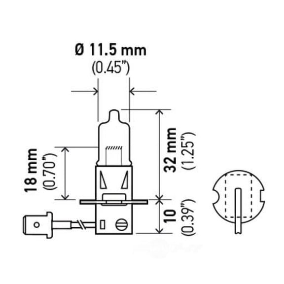 Hella H71071312 Optilux Fog Light Bulb