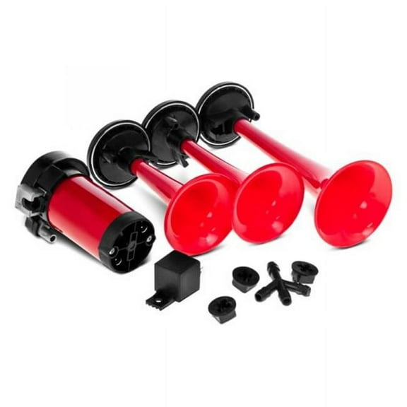 Hella HEL003001671 12V Triple Trumpet Air Horn Kit