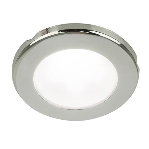 Hella Marine Euroled 75 3" Round Screw Mount Down Light - White Led - Stainless Steel Rim - 12v