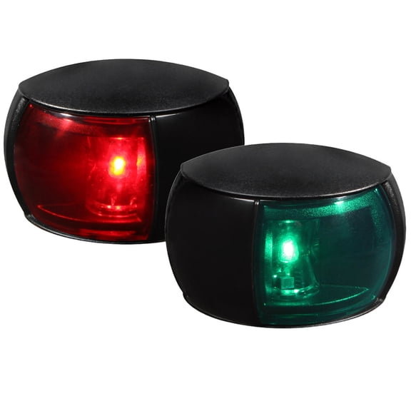 Hella Marine 980520911 2NM Navigation Light - Port & Starboard Kit Clear Lens, White Shroud, 120mm Cable