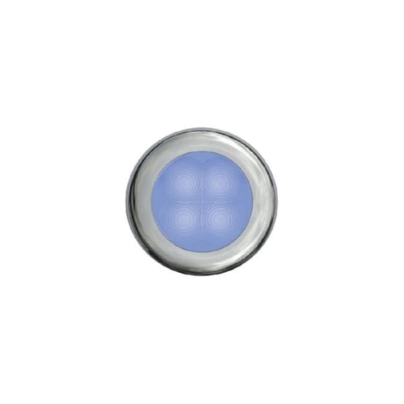 Hella Marine Slim Line Blu White Bezel w/Spacer 12V - 980502641