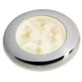 thumbnail image 1 of Hella Marine Slim Line LED 'Enhanced Brightness' Round Courtesy Lamp - Warm White LED - Stainless Steel Bezel - 12V, 1 of 3