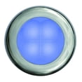 thumbnail image 1 of Hella Marine Slim Line LED Enhanced Brightness Round Courtesy Lamp - Blue LED - Stainless Steel Bezel - 12V, 1 of 7