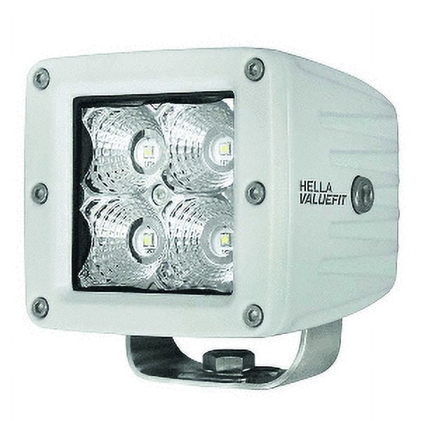 Compact Black 16W LED Flood Light Cube with Mounting Hardware
