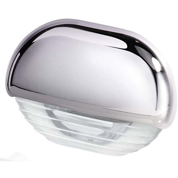 Hella Marine White LED Easy Fit Step Lamp w/Chrome Cap | Bundle of 2