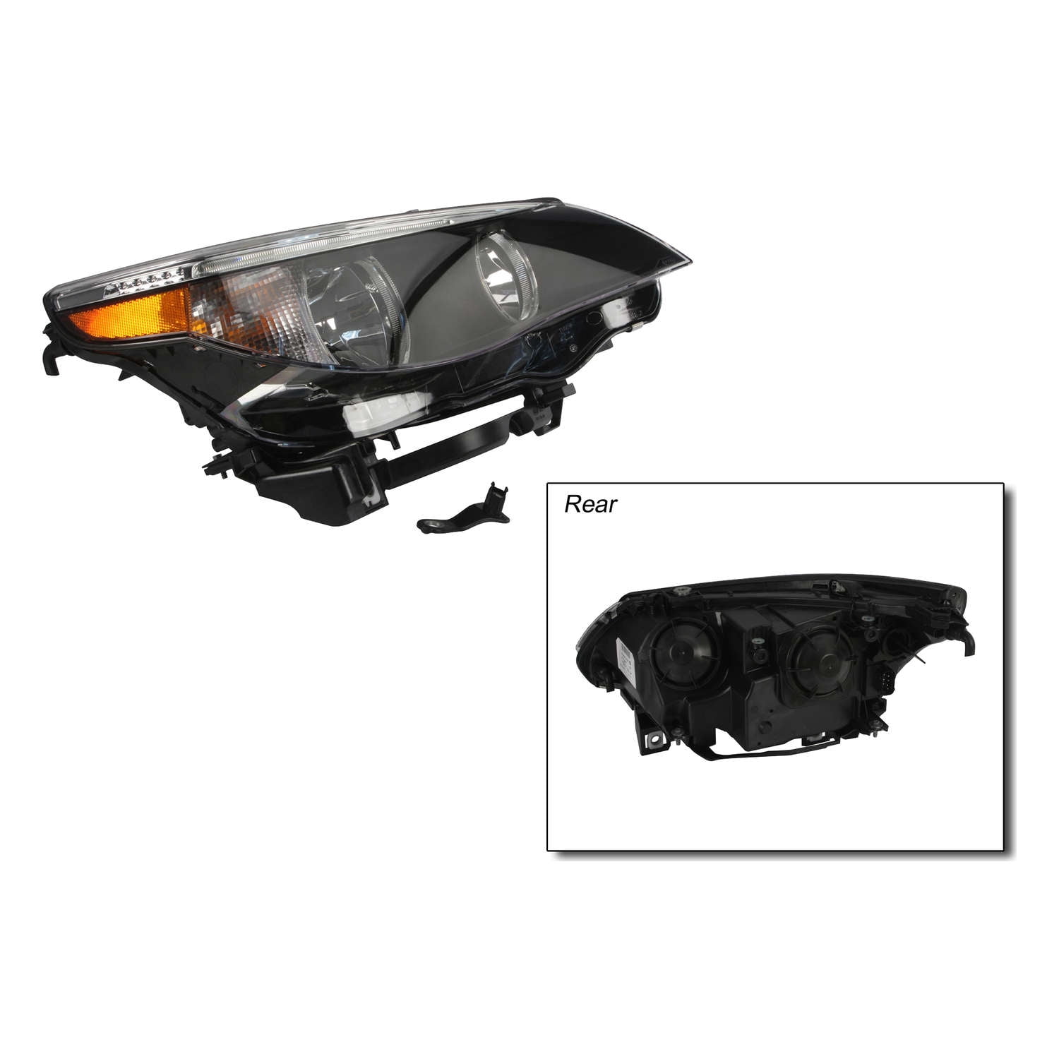 Hella OE Replacement Headlight Assembly,Non Xenon 008673121