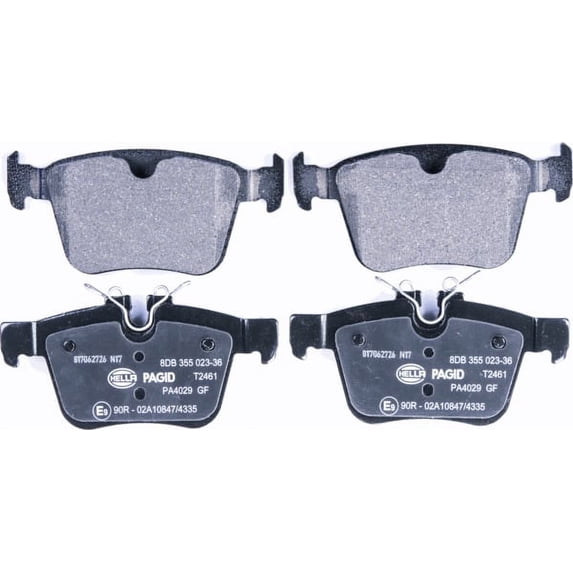 Hella Pagid Low-Metallic Rear Brake Pad Set - 355023361 - High Performance - Fits JAGUAR, LAND ROVER, VOLVO, VOLVO ASIA