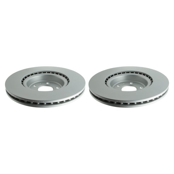 Hella Pair Set of 2 Front Vent Brake Disc Rotors 345 for Audi A6 Q5 S4 S5