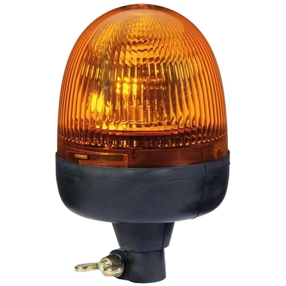 Hella Rota Compact 12V Amber Lens Beacon w/ Flexible Pole Mount