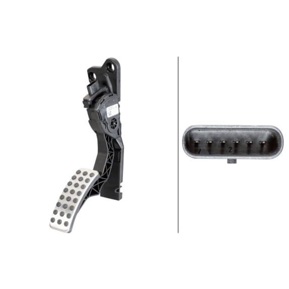 HELLA 933966721 Accelerator Pedal Sensor
