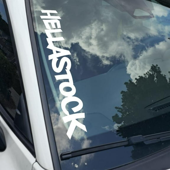 Hellastock Vinyl Decal Sticker Bumper Window UV & Water Resistance Banner 21" perfect fit for windshield Low life