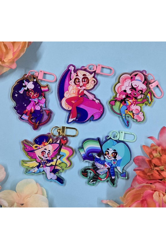 Hellaverse Pride Keychains (1 keychain)