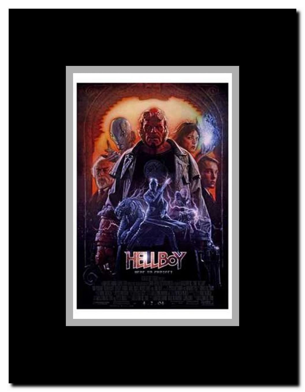 Hellboy Framed Movie Poster
