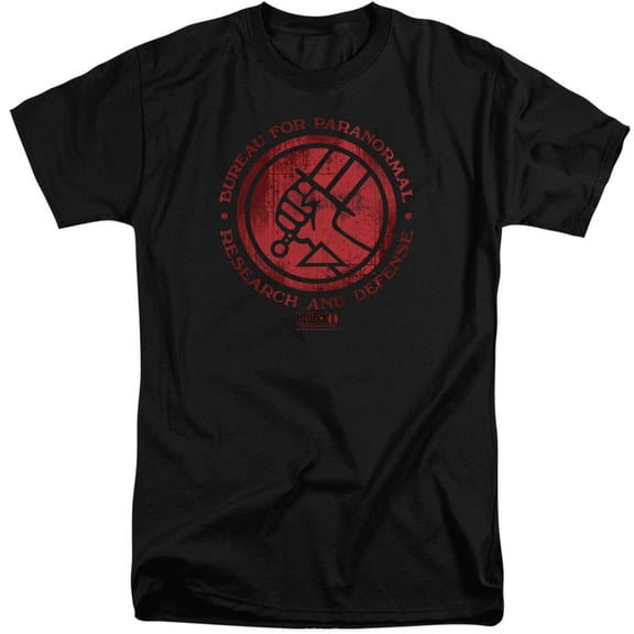 Hellboy II Bprd Logo S/S Adult Tall Black
