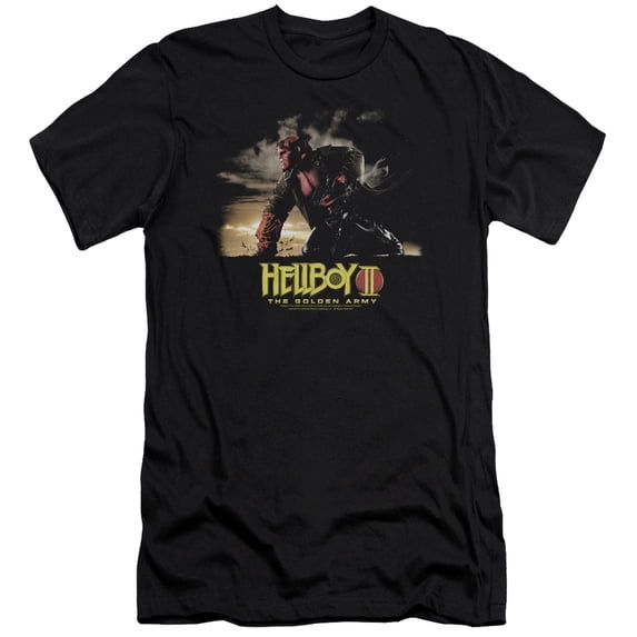 Hellboy Ii - Poster Art - Slim Fit Short Sleeve Shirt - Large