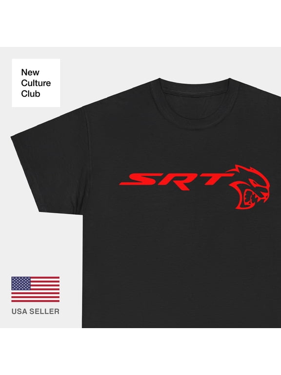 Hellcat Charger SRT Super Performance Auto T Shirt Black White Navy Cotton Tee