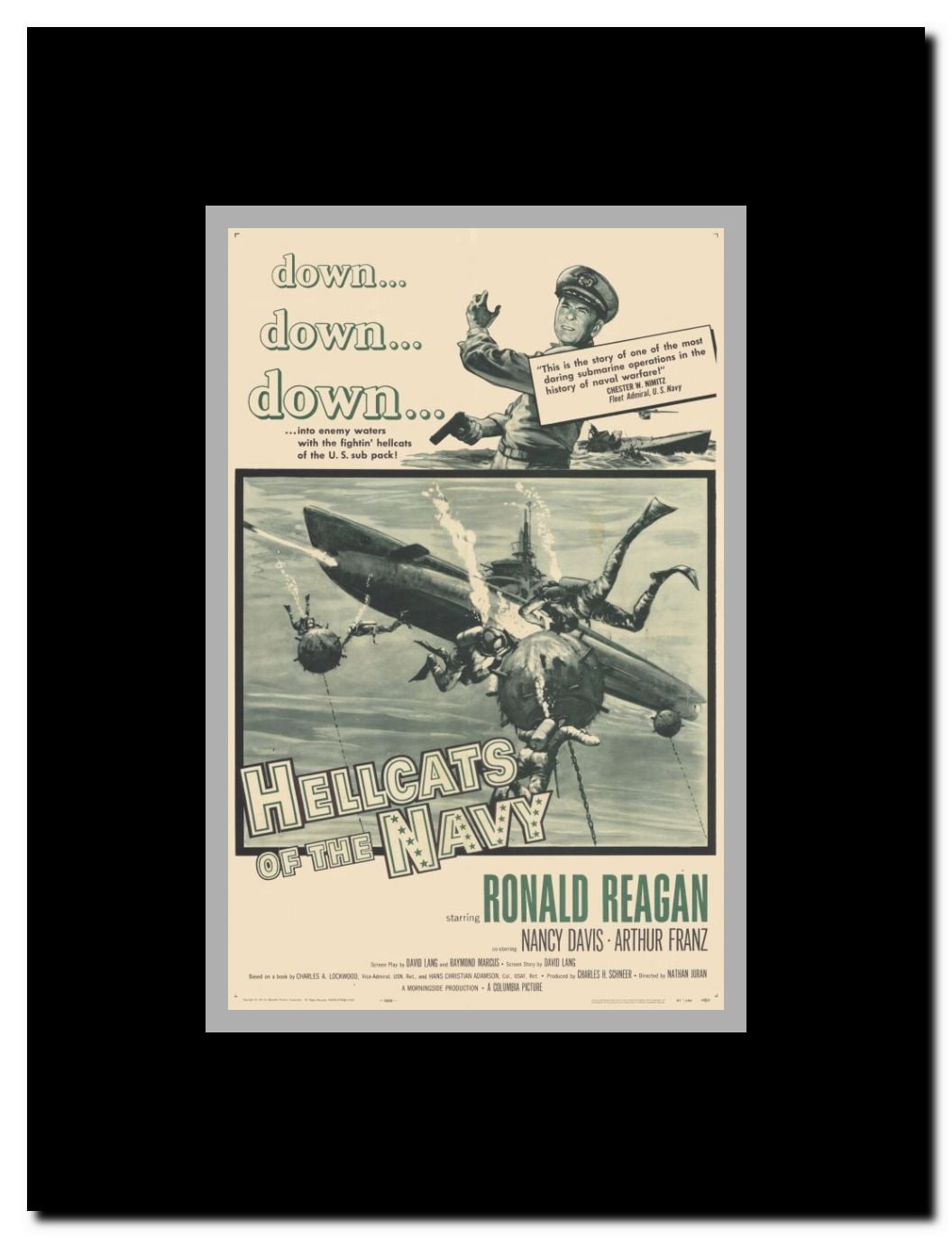 Hellcats of the Navy Framed Movie Poster