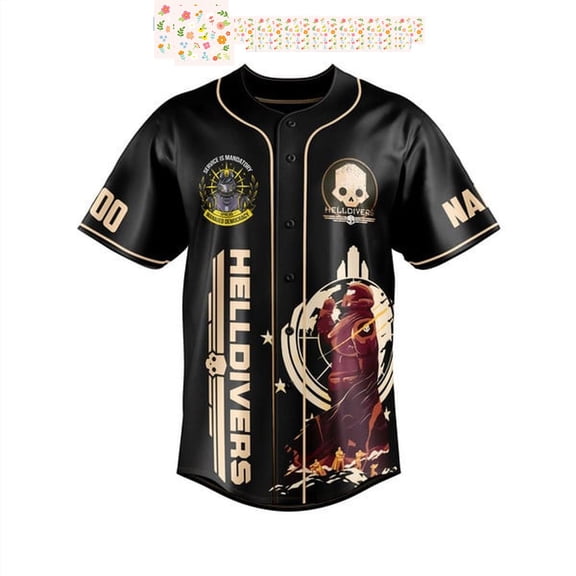 Helldivers Fan How ‘Bout A Nice Cup Of Liber-Tea Personalized Baseball Jersey