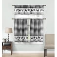 thumbnail image 1 of Hellen Checker Kitchen Curtain & Tier Set, 1 of 3
