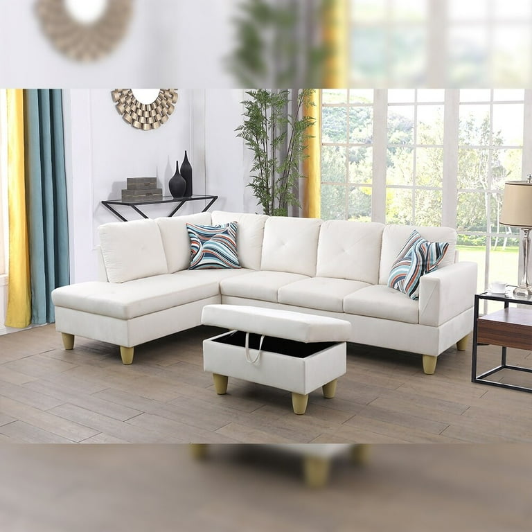 Off 2024 white sectional