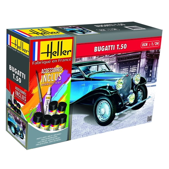 Heller 1: 24 Gift Set - Bugatti T.50