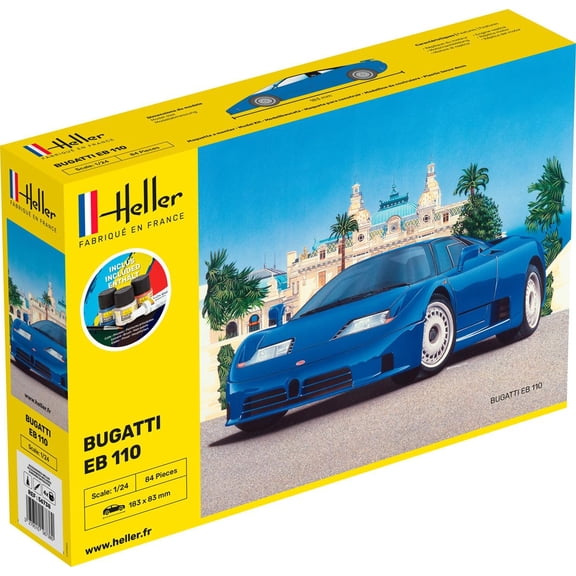 Heller Maquette voiture : Starter Kit : Bugatti Eb 110