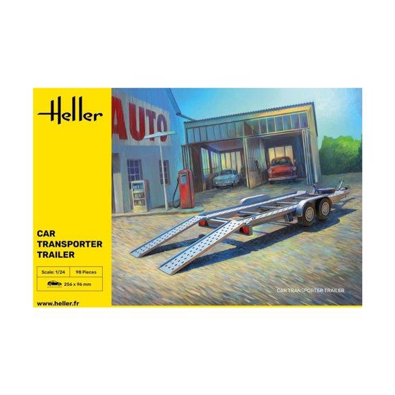 Heller Models Car Transport Trailer New