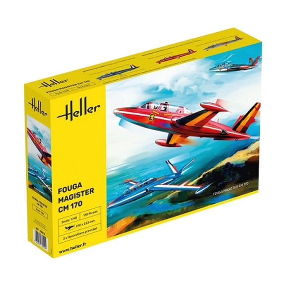 Heller Models Fouga Magister CM170 Aircraft New