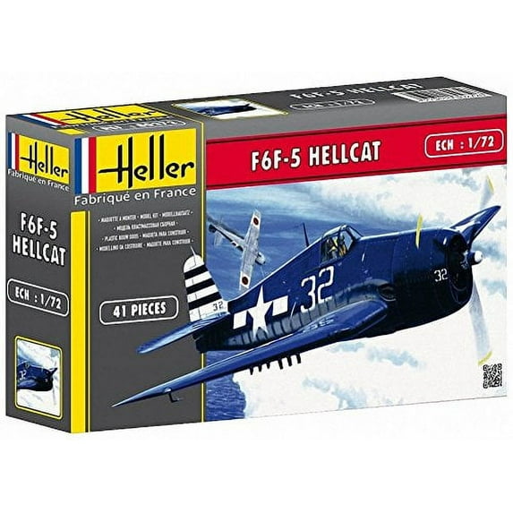 Heller Models Grumman F6F-5 Hellcat (Yellow Box Edition) New
