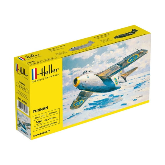 Heller Models Saab Tunnan J29 New