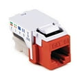 thumbnail image 1 of HellermannTyton CAT5e RJ45 Insert - Red, RJ45FC5E-RED, 1 of 1