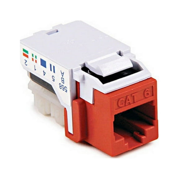 HellermannTyton CAT5e RJ45 Insert - Red, RJ45FC5E-RED
