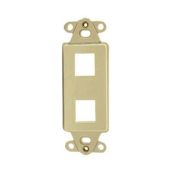 HellermannTyton Decora Plate - 2/Ivory, FPRMF2-I