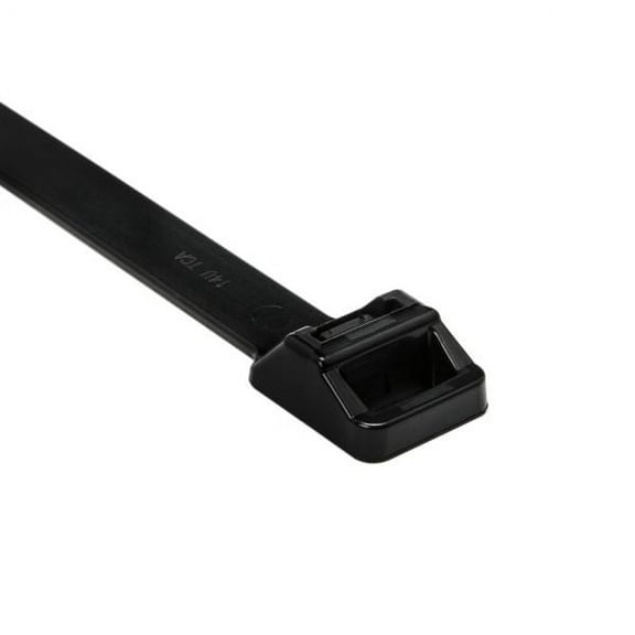 HellermannTyton T250M0X2 Heavy Duty Cable Tie, 22.3" Long, UL Rated, 250lb Tensile Strength, PA66, Black, 25/pkg