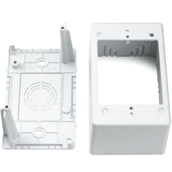 HellermannTyton - TSRPW-JB3 - Sgl Gang Jct Box 2.77in Deep PVC Wht (1 EA)