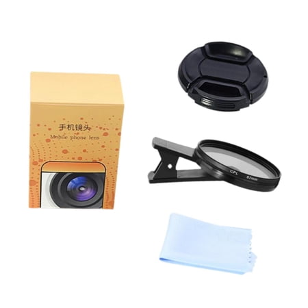 Hellery 67mm CPL Phone Accessories,Lightweight Professional Polarizer Lens for Smartphones Most Mobilephone Models B