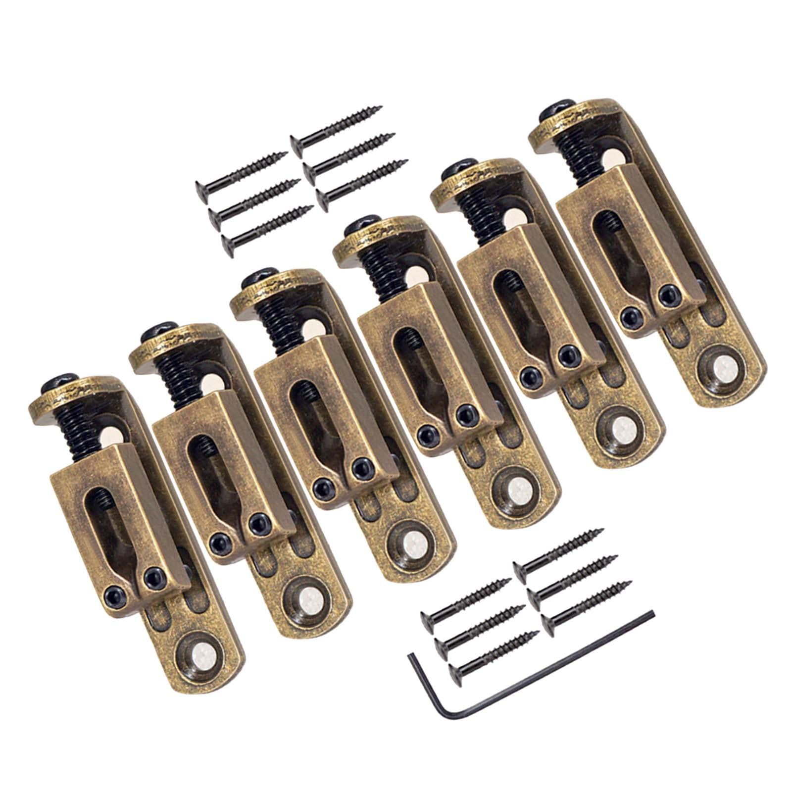 Hellery 6x Single Tremolo Bridge Saddle, Electric Guitar Roller Bridge