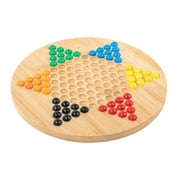 Hellery Chinese Checkers Board Games Strategy Family Board Game Parties with Storage Case Traditional Pegs Handcraft 6 Color Marbles