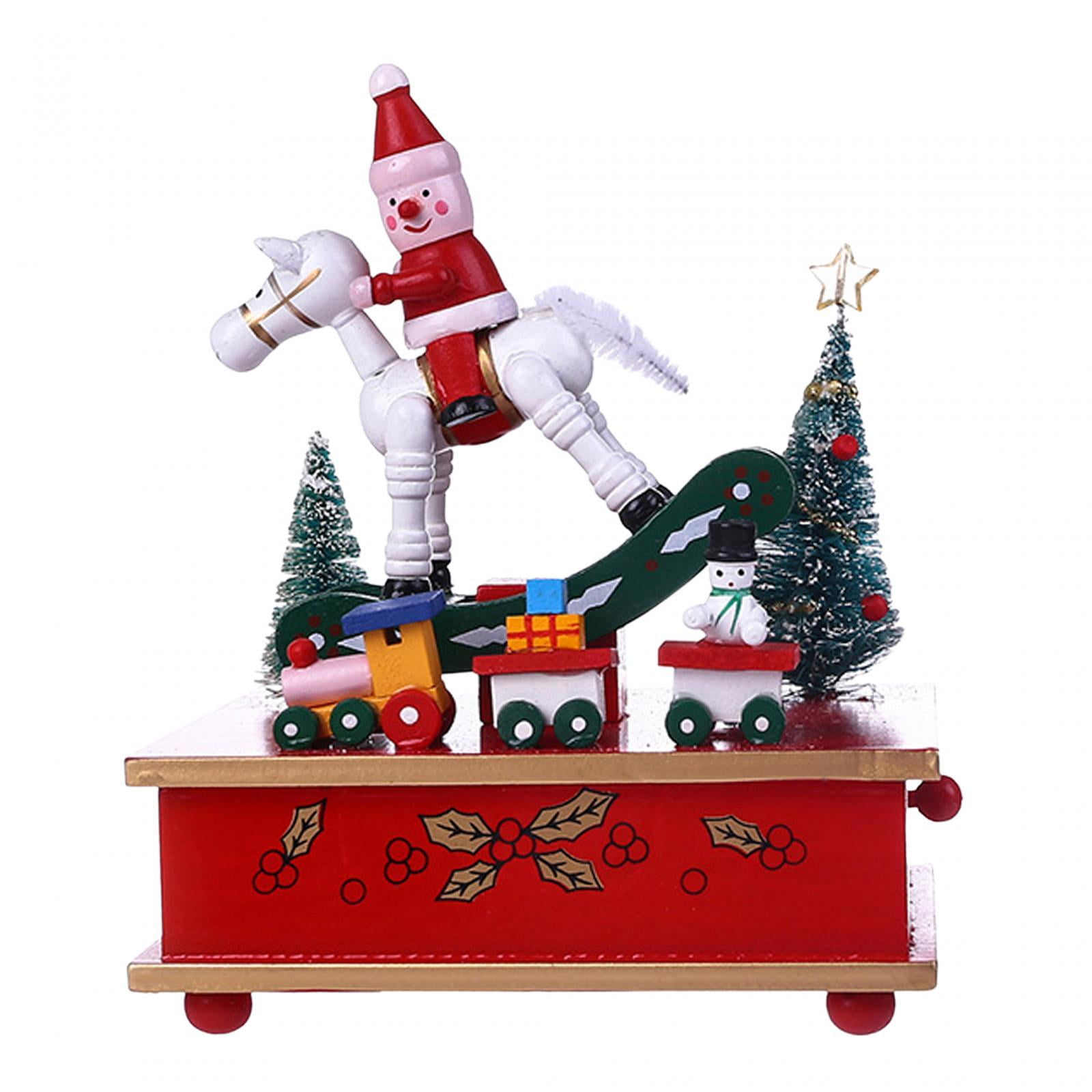 Hellery Christmas Music Box Christmas Ornament 2023 Desktop Ornament