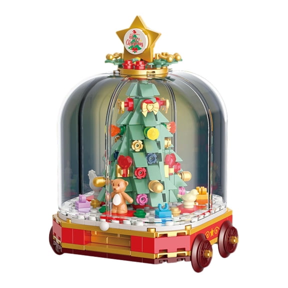 Hellery Christmas s s Set Toys,Xmas Tree Decors,New Year Gifts Xmas Gift DIY Blocks Toy Kit for Boys Girls Christmas tree