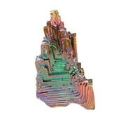 Hellery Drusy Geode Gemstone Rainbow Cluster for Living Room Showcase Study 30g